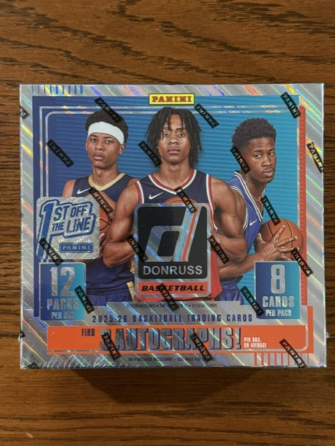 2025-26 Basketball Panini Donruss Hobby FOTL First Off The Line Sealed Case 16 Boxes