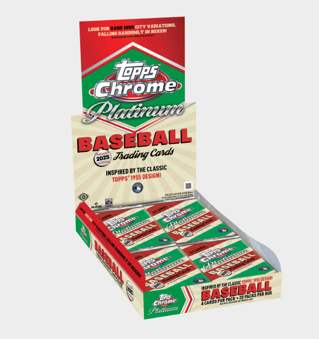 New Sealed 2025 MLB Baseball Topps Chrome Platinum Hobby Box