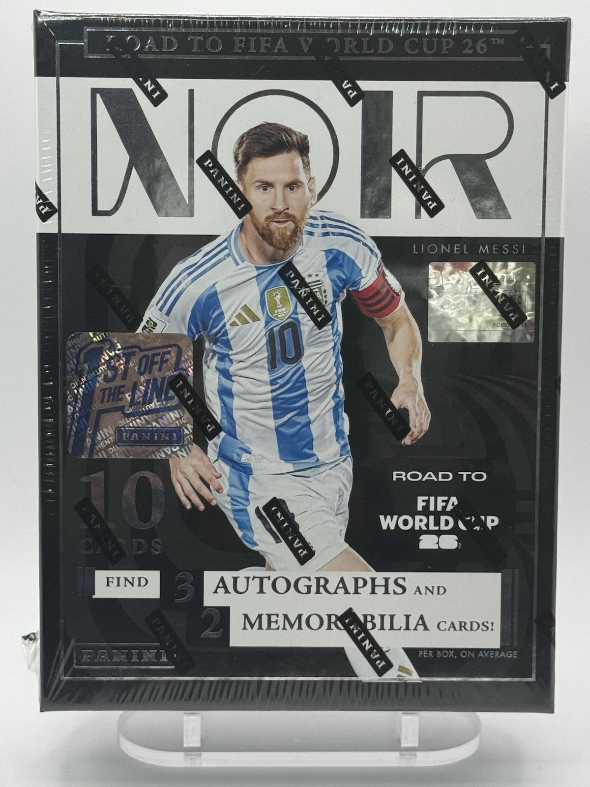 New Sealed 2025-26 FIFA Soccer Panini Noir First Off The Line FOTL Hobby Box